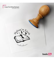 Kişiye Özel Kitap Damgası Kitap Mührü Kaşe Kitap Mühür Özel Damga 197