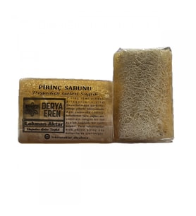 Doğal Kabak Lifli Pirinç Sabunu 100-120gr 1Adet, Derya Eren
