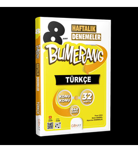 GÜNAY 8.SINIF BUMERANG TÜRKÇE 32 HAFTALIK DENEMELER