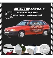 Opel Astra F Oto Araç Kapı Koruma Fitili 5metre Parlak Beyaz Renk