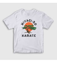 Presmono Unisex Çocuk Beyaz Miyagi Do Karate Cobra Kai T-Shirt 471069tt (Beyaz)