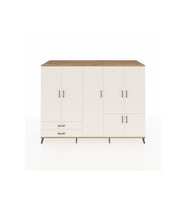 Kronos Dolap 12 Raflı 2 Çekmeceli 7 Kapaklı 220x59x163 Çam-Aytaşı