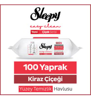 Easy Clean Kiraz Çiçeği Yüzey Temizlik Havlusu Mendili 100 Yaprak (2 paketi)