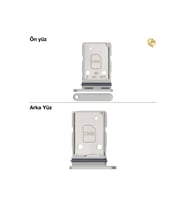 Samsung Galaxy A36 Sim İç Yuvası Çiftli ile Uyumlu Yeşil Çiftli sim yuvası ikili sim tepsisi çiftli sim aparatı dual sim çekmecesi