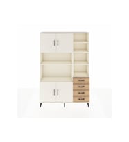 Arges Dolap 9 Raflı 4 Çekmeceli 4 Kapaklı 132x30x195 Aytaşı-Aytaşı/Çam