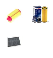 Bosch Filtre Bakım Seti Mercedes CLK 200 C209 2003-2009 Benzin Hava + Yağ f. + Polen Filtre Sardes