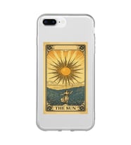 Iphone 7 Plus ve 8 Plus Uyumlu The Sun Tarot Tasarımlı Şeffaf Telefon Kılıfı