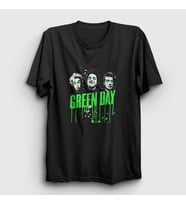 Presmono Unisex Siyah Uno Green Day T-Shirt 55902tt