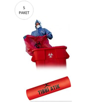 Orta Boy 55 x 60 cm 300 gr 10 lu Rulo x 5 Paket = 50 Adet (Kırmızı-Siyah Baskılı)