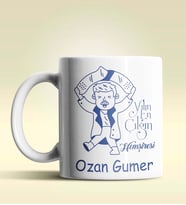 Kişiye Özel Yılın En Çılgın Hemşiresi (Bay) Tasarımlı Beyaz Kupa