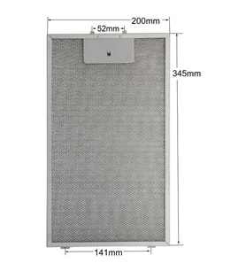 Esty 3471 Uyumlu Davlumbaz Tel Filtre 20x34,5 cm
