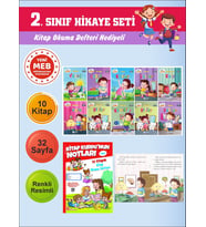 2.Sınıflar İçin Okumayı Sevdiren 10 lu Hikaye Seti 2 (Kitap Okuma Defteri Hediyeli)