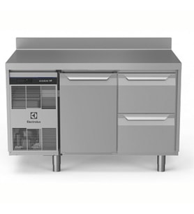 Electrolux Professional Endüstriyel Soğutmalı Tezgah, Sırtlı, "heavy Duty", Aısı304, -2°/+10°c, Dijital, Tropikal - 290 Lt, 1 Kapılı + 2x½ Çekmeceli EH2H3AB
