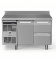 Electrolux Professional Endüstriyel Soğutmalı Tezgah, Sırtlı, "heavy Duty", Aısı304, -2°/+10°c, Dijital, Tropikal - 290 Lt, 1 Kapılı + 2x½ Çekmeceli EH2H3AB