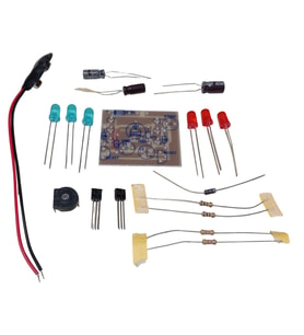 DC 5-12V Yanıp Sönen Polis Işıkları Mavi Kırmızı Ledler Kendin Yap Hobi Devresi DIY Lehimleme Kiti - Demonte(Montesiz)