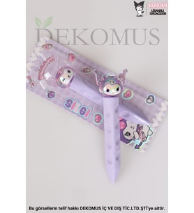 DEKOMUS İLE YENİ SEZON LİSANSLI KUROMI "TEKLİ" 3D BLISTER SİLGİ (Krem)