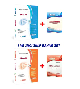 Egem Yayınları Aöf Adalet 1. Ve 2 Sınıf 2 Ve 4 Yarıyıl Bahar Dön. Konu Anlatımlı + Çıkmış Soru Bankası Set (Çok Renkli)