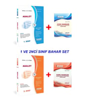Egem Yayınları Aöf Adalet 1. Ve 2 Sınıf 2 Ve 4 Yarıyıl Bahar Dön. Konu Anlatımlı + Çıkmış Soru Bankası Set (Çok Renkli)