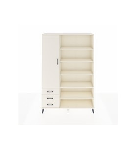 Arges Gardrop 9 Raflı 3 Çekmeceli 3 Kapaklı 132x30x195 Aytaşı-Aytaşı