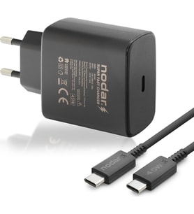Nodar Type-C Pd Hızlı Şarj Seti 45W USB Adaptörlü - Siyah ND1007