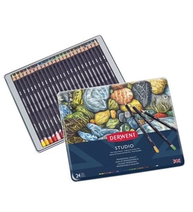 Derwent Studio Colour Pencil Kuru Boya Kalemi 24lü Set