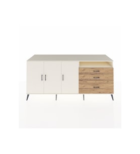 Kronos Konsol 3 Raflı 3 Çekmeceli 3 Kapaklı 220x59x99 Aytaşı-Aytaşı/Çam