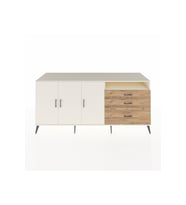 Kronos Konsol 3 Raflı 3 Çekmeceli 3 Kapaklı 220x59x99 Aytaşı-Aytaşı/Çam