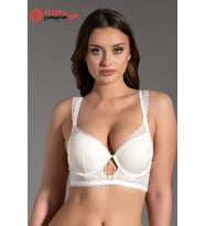New Bra 3014 Destekli Dantelli Sütyen (Ekru)
