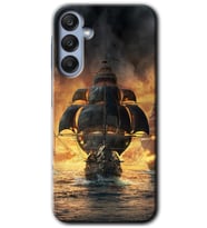 Galaxy A35 Kılıf HD Desen Baskılı Kılıf - Siyah İnci