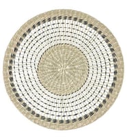 6 Adet Amerikan Servis, Natürel MeridyenDukkan 37 cm Rattan-Yuvarlak-Dekoratif Servis (Natural)