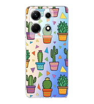 PrintiFy İnfinix Note 30 ile Uyumlu Water Color 4  Kamera Korumalı Şeffaf  Kılıf