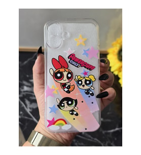 Iphone 16 Uyumlu Baskılı Şeffaf Telefon Kılıfı