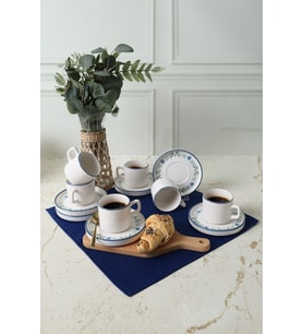 Keramika Daphne Stackable Çay Takımı 12 Parça 6 Kişilik 22921-24