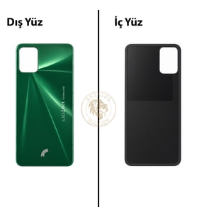 Reeder S19 Max Yeşil Arka Kapak Arka Cam Batarya Kapağı Lazer Kesim Kapak Pil Kapağı Back Cover