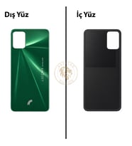 Reeder S19 Max Yeşil Arka Kapak Arka Cam Batarya Kapağı Lazer Kesim Kapak Pil Kapağı Back Cover