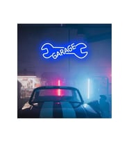GARAGE Yazılı ve Şekilli Neon Tabela