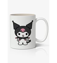 Kuromi Kawaii Beyaz Porselen Anime Kupa Bardak