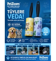 #Petshop 60 Yaprak Tüy Toplama Rulosu Kedi Köpek Tüy Toplayıcı Ev Koltuk Araç Ofis Temizlik Rulosu