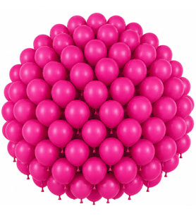 Fuşya Renk Lateks Pastel Balon (30 cm) - 100 Adet