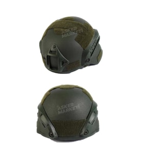 Haki Kompozit Başlık - Miğfer - Paintball Airsoft Başlık