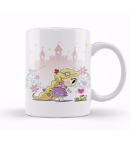 Princesas cute   Rapunzel Kupa Bardak Porselen