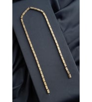 Hematit Doğal Taş Parlak Antik Sarı Dikdörtgen Kesim 4x8mm Dizi [AA]