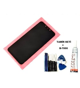 Tkgz Mate 20 Lite Uyumlu Lcd Ekran Dokunmatik + B-7000 + Tamir Seti