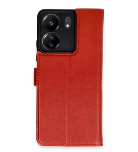 Redmi 13C Kılıf Trend S Plus Kapaklı Kılıf - Kırmızı