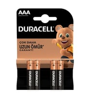 Duracell LR03/MN2400 AAA İnce Alkalin Pil (4'lü Paket)