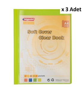 Bigpoint Lolly Serisi Soft Sunum Dosyası Cepli 10'lu Yeşil x 3 Adet