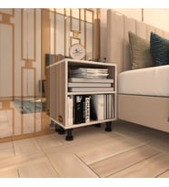 Kenzlife komodin tereşkova crd 47*39*19 mutfak banyo ofis dolabı komidin siyah ayaklı (m)