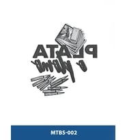 MTBS-002 ORTA BOY PLATA O PLOMO DESEN GEÇİCİ DÖVME-TATTO