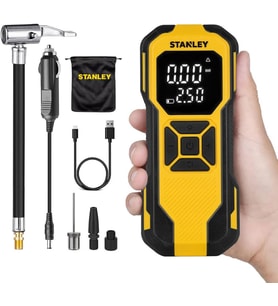 Stanley Sxif0101 12V / Şarjlı Li-Ion 150 Psi Dijital Göstergeli Akıllı Lastik Şişirme Pompası+ Power