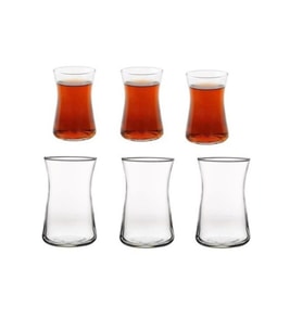 Paşabahçe 42361 Heybeli Çay Bardağı 6 Lı (Renksiz)